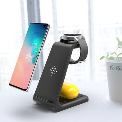 3 in 1 Fast wireless charging stand for iPhone, AirPods and Apple Watch 3 in 1 Fast wireless charging stand for iPhone, AirPods and Apple Watch