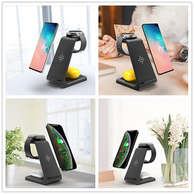 3 in 1 Fast wireless charging stand for iPhone, AirPods and Apple Watch