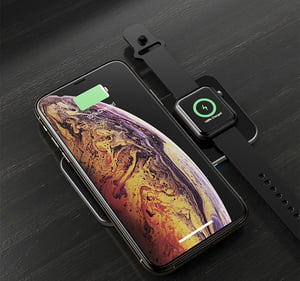 2 in 1 Premium wireless charging pad for iPhone or AirPods and Apple Watch