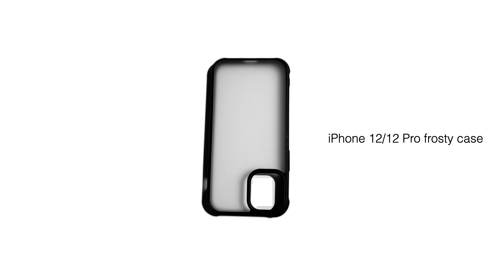 iPhone 12/12 Pro Frosty Clear Case, Durable Back Panel with TPU bumper