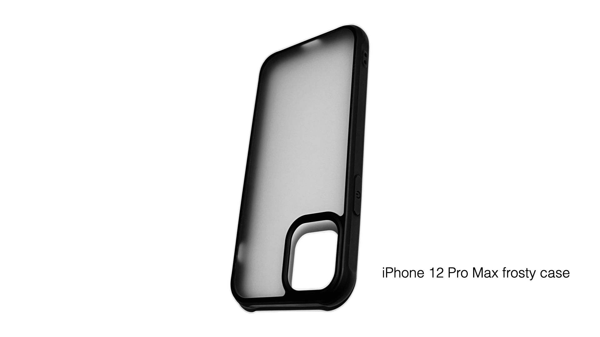 iPhone 12 Pro Max Frosty Clear Case, Durable Back Panel with TPU bumper