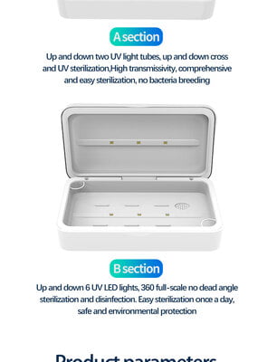 UV Multifunctional Sterilizer with wireless charger UV Multifunctional Sterilizer with wireless charger