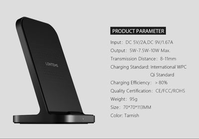Fast Wireless charging stand for mobiles Fast Wireless charging stand for mobiles