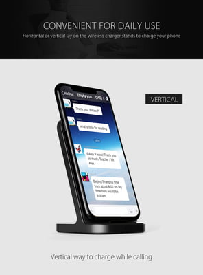 Fast Wireless charging stand for mobiles Fast Wireless charging stand for mobiles