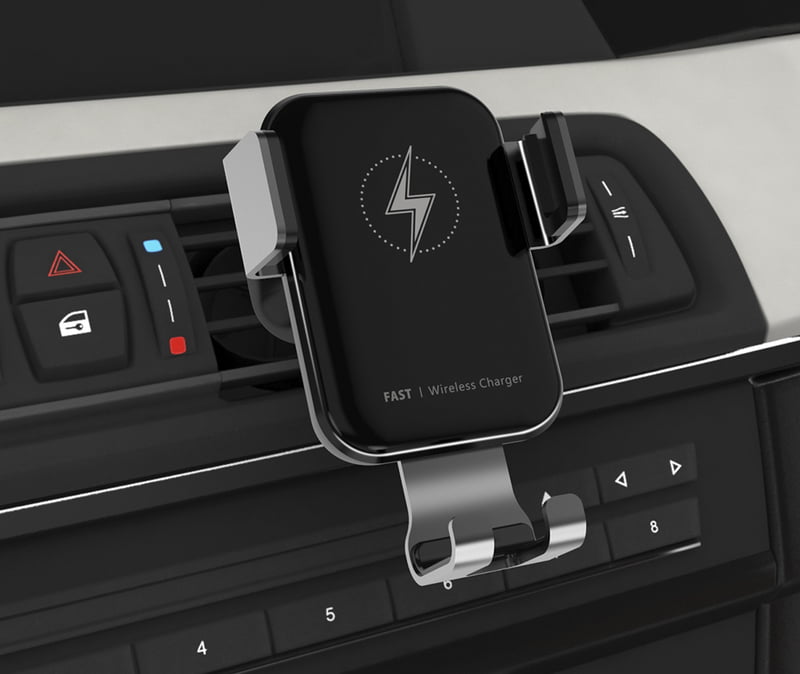 Fast wireless car charger for mobiles with sensor to open and close Fast wireless car charger for mobiles with sensor to open and close