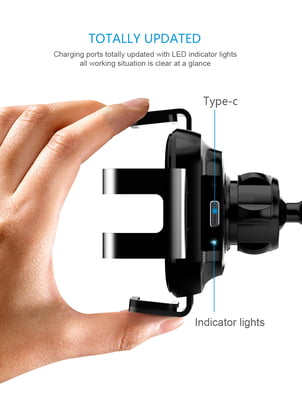 Fast wireless car charger for mobiles with sensor to open and close Fast wireless car charger for mobiles with sensor to open and close