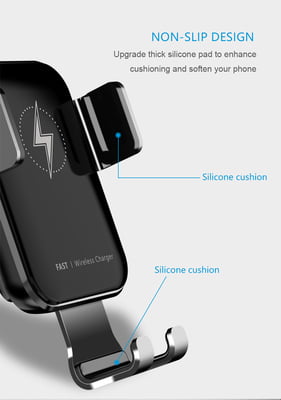 Fast wireless car charger for mobiles with sensor to open and close Fast wireless car charger for mobiles with sensor to open and close